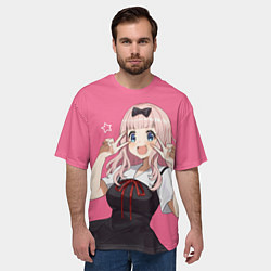Футболка оверсайз мужская Чика на позитиве, цвет: 3D-принт — фото 2