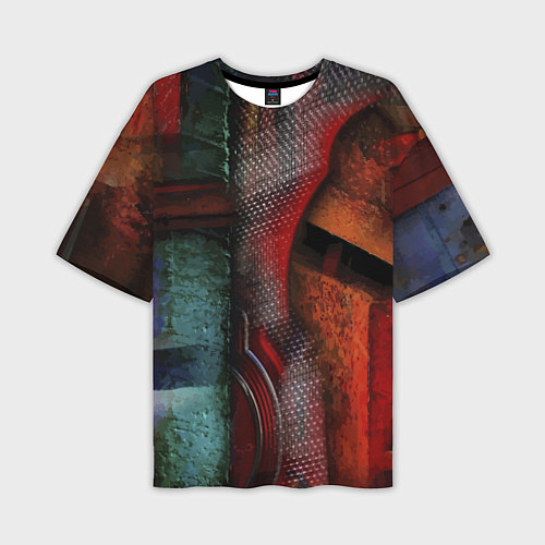 Мужская футболка оверсайз Урбанистический паттерн Urban pattern / 3D-принт – фото 1