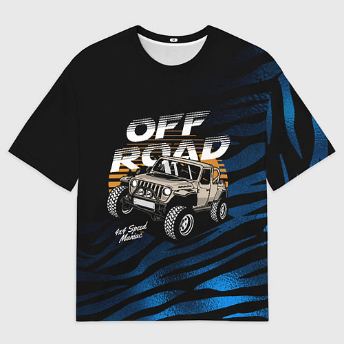 Мужская футболка оверсайз OFF - ROAD Внедорожник / 3D-принт – фото 1