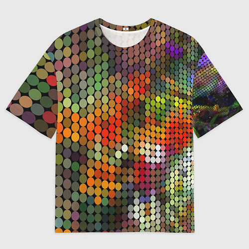 Мужская футболка оверсайз Диско шар / 3D-принт – фото 1