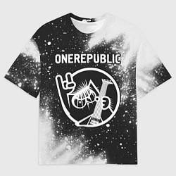 Футболка оверсайз мужская OneRepublic - КОТ - Краска, цвет: 3D-принт