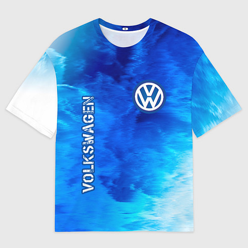Мужская футболка оверсайз VOLKSWAGEN Volkswagen Пламя / 3D-принт – фото 1