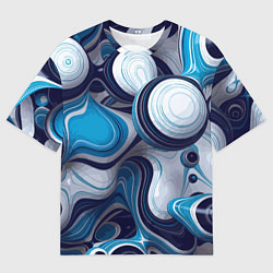 Футболка оверсайз мужская Авангардный объёмный паттерн Avant-garde volumetri, цвет: 3D-принт