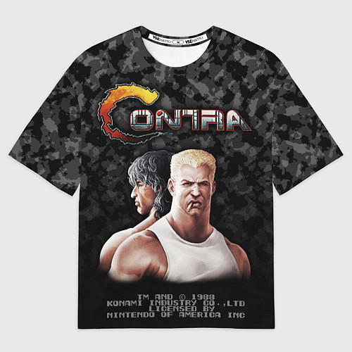 Мужская футболка оверсайз Contra player / 3D-принт – фото 1
