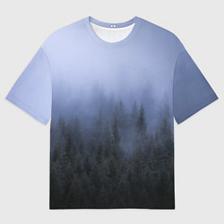 Футболка оверсайз мужская Лес в ночи, цвет: 3D-принт