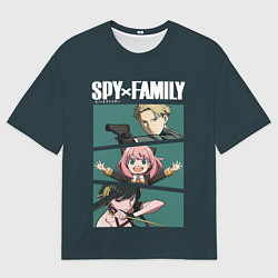 Мужская футболка оверсайз SPY X FAMILY СЕМЬЯ ШПИОНА ЛОЙД, АНЯ, ЙОР