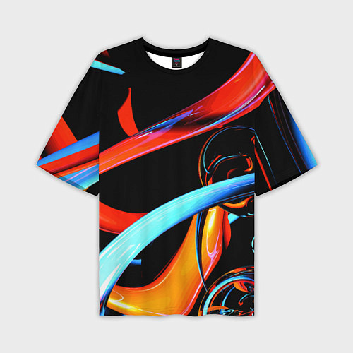 Мужская футболка оверсайз Авангардная объёмная композиция Avant-garde three / 3D-принт – фото 1