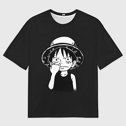 Мужская футболка оверсайз Маленький Луффи