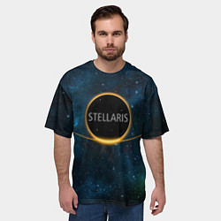 Футболка оверсайз мужская Stellaris- For us all, цвет: 3D-принт — фото 2