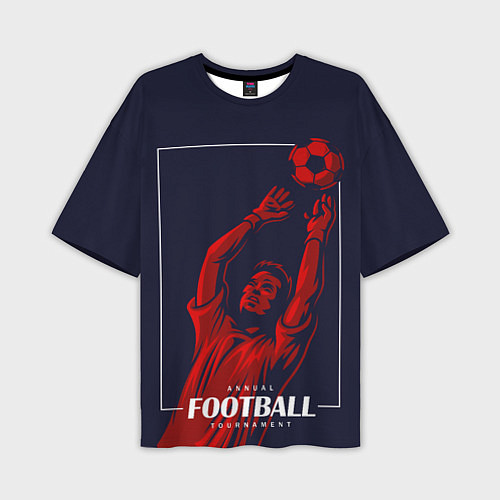 Мужская футболка оверсайз Football Goalkeeper / 3D-принт – фото 1