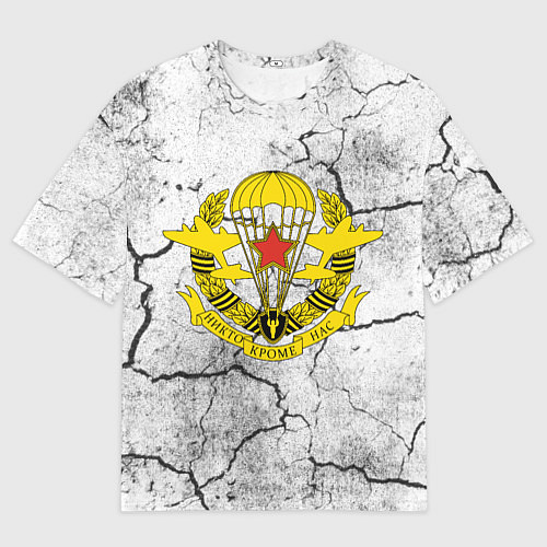 Мужская футболка оверсайз ВДВ СИЛОВИКИ / 3D-принт – фото 1