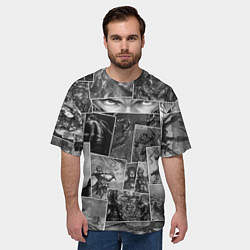 Футболка оверсайз мужская Тёмные души комикс, цвет: 3D-принт — фото 2