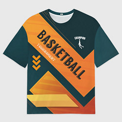 Футболка оверсайз мужская Basketball Champion, цвет: 3D-принт