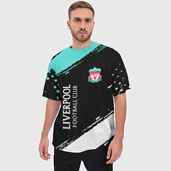 Футболка оверсайз мужская Liverpool footba lclub, цвет: 3D-принт — фото 2
