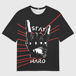 Мужская футболка оверсайз Stay hard