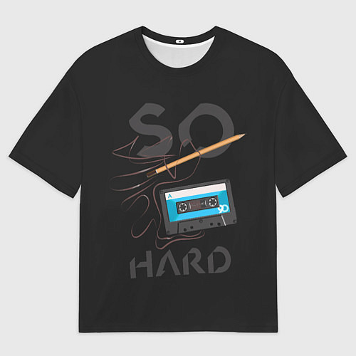 Мужская футболка оверсайз Так тяжело / 3D-принт – фото 1