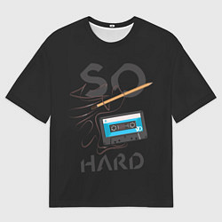 Мужская футболка оверсайз Так тяжело