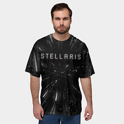 Футболка оверсайз мужская Stellaris WARP, цвет: 3D-принт — фото 2