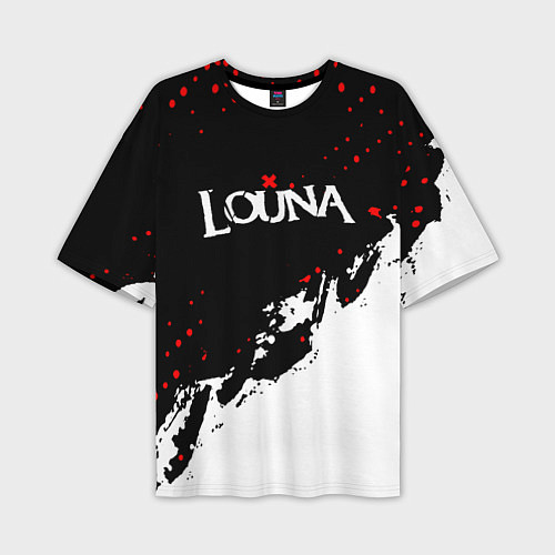 Мужская футболка оверсайз Louna band - лоуна / 3D-принт – фото 1