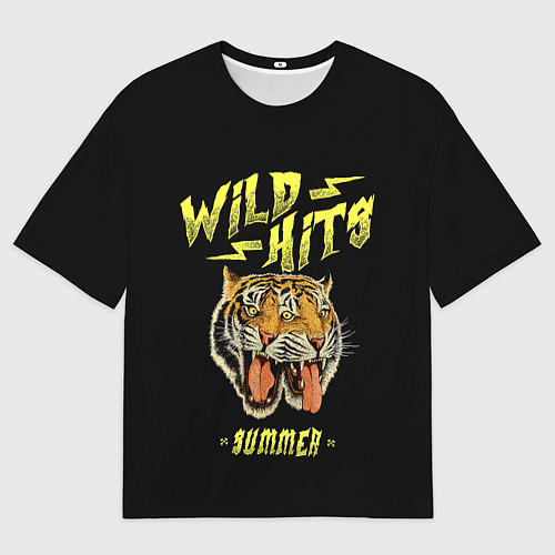 Мужская футболка оверсайз Горячие хиты лета и тигры / 3D-принт – фото 1
