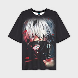Мужская футболка оверсайз Токийский Гуль-темное фэнтези