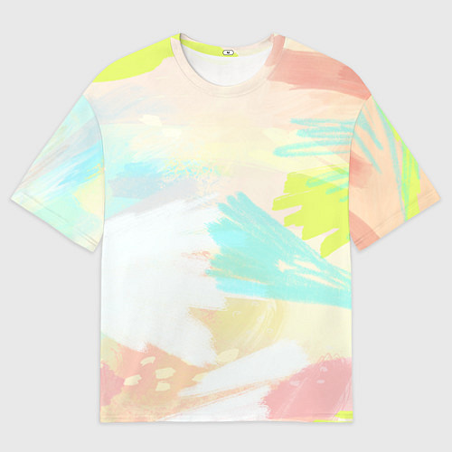 Мужская футболка оверсайз Сочные краски лета / 3D-принт – фото 1