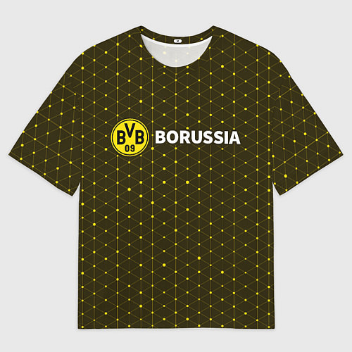 Мужская футболка оверсайз БОРУССИЯ - Абстракция / 3D-принт – фото 1