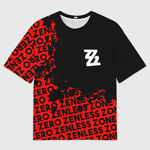 Мужская футболка оверсайз Zenless Zone Zero капля арт / 3D-принт – фото 1