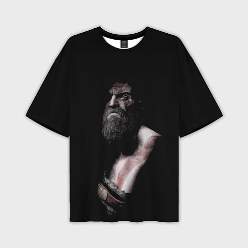 Мужская футболка оверсайз Кратос Kratos / 3D-принт – фото 1