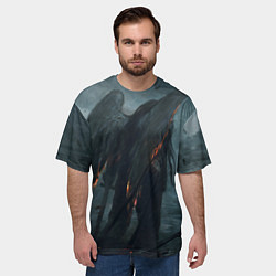 Футболка оверсайз мужская Leos Падший Ангел Одиночества, цвет: 3D-принт — фото 2