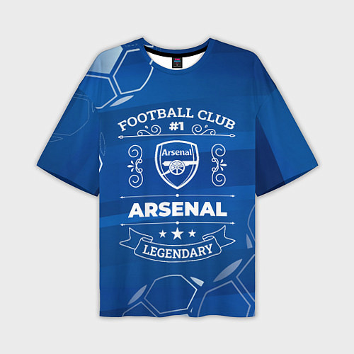 Мужская футболка оверсайз Arsenal FC 1 / 3D-принт – фото 1
