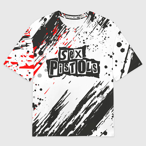 Мужская футболка оверсайз Sex Pistols Big Logo / 3D-принт – фото 1