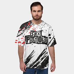 Футболка оверсайз мужская Sex Pistols Big Logo, цвет: 3D-принт — фото 2