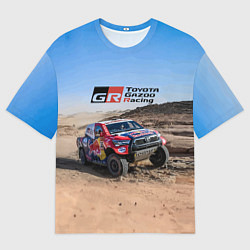 Мужская футболка оверсайз Toyota Gazoo Racing Rally Desert Competition Ралли