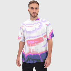 Футболка оверсайз мужская Тай-дай Абстракция Tie-Dye, цвет: 3D-принт — фото 2