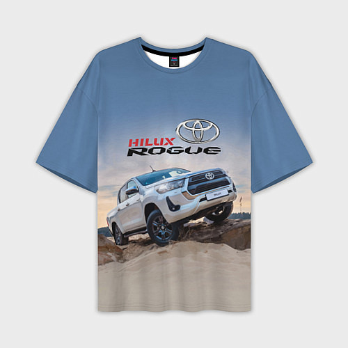 Мужская футболка оверсайз Toyota Hilux Rogue Off-road vehicle Тойота - прохо / 3D-принт – фото 1