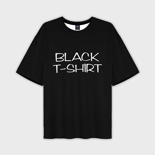 Мужская футболка оверсайз Black T - Shirt / 3D-принт – фото 1