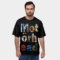 Футболка оверсайз мужская Motorhead Альбомы, цвет: 3D-принт — фото 2
