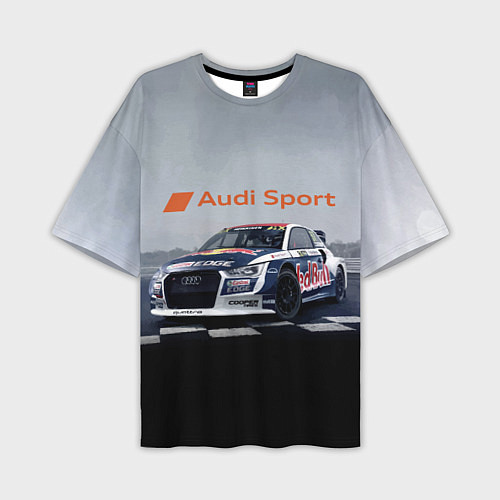 Мужская футболка оверсайз Ауди Спорт Гоночная команда Audi sport Racing team / 3D-принт – фото 1