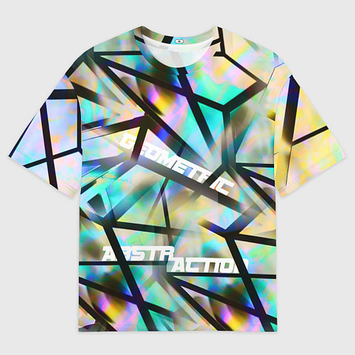 Мужская футболка оверсайз New Abstraction / 3D-принт – фото 1