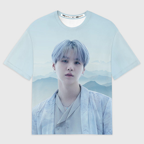 Мужская футболка оверсайз MIN YOONGI BTS YET TO COME / 3D-принт – фото 1