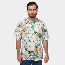 Футболка оверсайз мужская Цветы Для Невесты, цвет: 3D-принт — фото 2