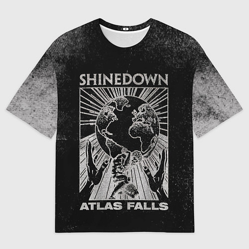 Мужская футболка оверсайз Atlas Falls - Shinedown / 3D-принт – фото 1