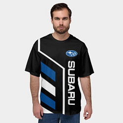 Футболка оверсайз мужская Subaru Auto, цвет: 3D-принт — фото 2