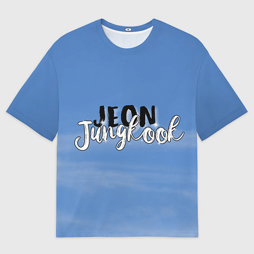 Мужская футболка оверсайз JEON JUNGKOOK BTS / 3D-принт – фото 1