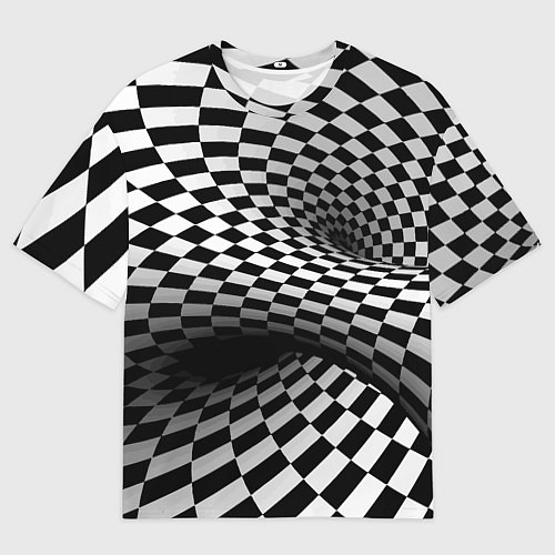 Мужская футболка оверсайз Геометрическая объёмная композиция Авангард / 3D-принт – фото 1