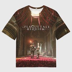 Мужская футболка оверсайз Амиция и Гуго A Plague Tale Requiem