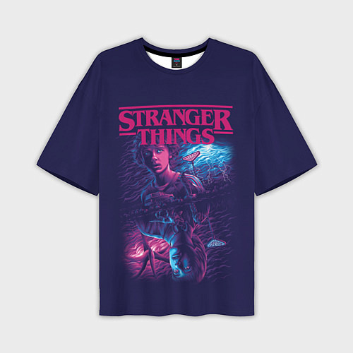Мужская футболка оверсайз Stranger Things Очень странные дела / 3D-принт – фото 1