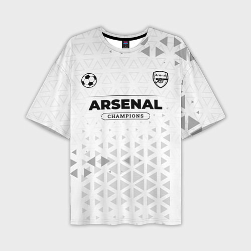 Мужская футболка оверсайз Arsenal Champions Униформа / 3D-принт – фото 1