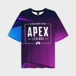 Мужская футболка оверсайз Apex Legends Gaming Champion: рамка с лого и джойс